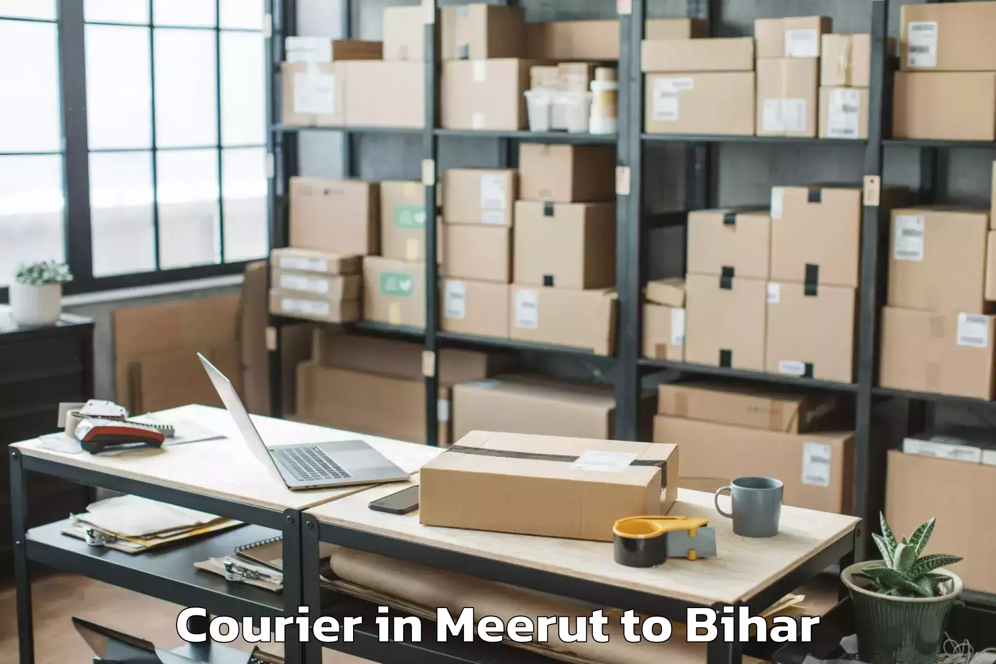 Discover Meerut to Pratapganj Courier